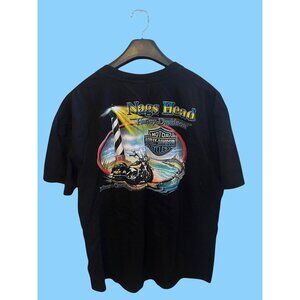 Harley-Davidson Nags Head Black Graphic T-Shirt Size 2 XL Made In Nicaragua test